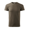 MALFINI Tričko Basic 129, krátký rukáv, pánské MAL-1292918 3XL Army zelená