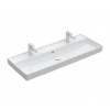Villeroy & Boch Collaro - Umývadlo nábytkové 120x47 cm, s prepadom, 2 otvory na batériu, CeramicPlus, Stone White 4A33C4RW