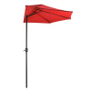 DEMA Polkruhový slnečník 300 cm La Spezia, červený 43285D