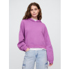 GAP Crop mikina s logom Fialová XS Fialová Fialová
