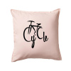 Cycle bicykel - Vankúš 50x50 - 50x50 - Iba poťah ( Svetloružová )