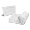 Detská 2D sada prikrývka a vankúš DELUXE do postieľky 135x100, 40x60cm - biela