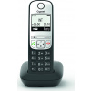 SIEMENS GIGASET A690 - DECT/GAP bezdrátový telefon, displej, handsfree, seznam 100 čísel, barva černá/ stříbrná