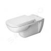 Duravit D-Code Závesné WC, bezbariérové, biela 22280900002