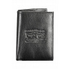 Peňaženka - Levi's Wallet Prírodné zrno kožené čierne neformálne klasika peňaženka - Unisex Product („Levi čierna pánska peňaženka“ -)