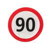 Označenie max. rýchlosti 90 km/h, Ø 15 cm, reflexná fólia II. triedy