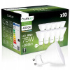 10x LED žiarovka GU10 Reflektor PAR16 8W = 80W 800lm 4000K 120° LUMILED