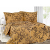 Dreamy Linens Obliečky bavlnené zlato-hnedé Kvety