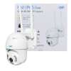 PNI IP65 naživo PTZ 5MP video monitorovacia kamera, GSM 4G, slot na micro SD kartu, detekcia pohybu, detekcia ľudskej siluety, vonkajšie IP66, IR LED a biele LED