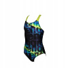 Detské plavky - Arena One -Piece outfit. 140 Navy modrá (Arena Waves v Back 128 plavky)