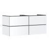 Hansgrohe Xilesa E - Umývadlová skrinka, 62x138x55 cm, 4 zásuvky, matná biela 54306700