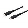 Kábel C-TECH USB 4.0, Type-C (CM/CM), PD 100 W, 40 Gbps, 0,5 m, čierny CB-USB4-05B C-Tech