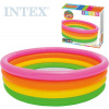 Intex Dětský Nafukovací Bazén Sunset Glow - 168x46 cm - Čtyřbarevný Kruh pro Letní Zábavu
