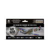 Vallejo 71.162 sada airbrush farieb Day Fighters 1941-1945 8x17 ml (Vallejo RAF Colors Day Fighters 1941-1945 & P.R.U. - 71162)