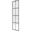 Mexen Next, 1-krídlová vaňová zástena 50 x 150 cm, 6mm číre sklo - čierny vzor, brúsený grafit, 895-050-000-00-77-66