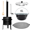 Perfect Home PL-Set-59 Kotlíková súprava 6L, 6ks – kotlina/kotlík/pokrievka/varecha/naberačka/platňa