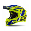Prilba Cross Pro II Contra, Cassidy (žltá fluo / modrá perleť / čierna / biela) XL (61 až 62 cm)