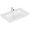 VILLEROY & BOCH Venticello umývadlo na skrinku s otvorom, s prepadom, 800 x 500 mm, biela alpská, s povrchom CeramicPlus, 41048LR1