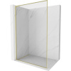 Mexen, Mexen Kioto-F L sprchová stena s rámom 75 x 202 cm, priehľadná 8 mm, brúsené zlato - 800-075-174-55-00