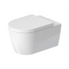 DURAVIT Me by Starck WC závesné 37x57 cm Rimless,HygieneGlaze,Durafix,Biela+WC sedátko SC 45790920A1
