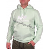 Alpha Industries Basic Hoody pánska mikina mint Veľkosť: 3XL, Farba: zelená