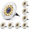 Solárna zapichovacia záhradná lampa - 8ks LED SOLÁRNE ZÁHRADNÉ LAMPY (8ks záhradné solárne lampy pre LED záhrada zatĺkali)