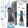 Ústna sprcha Bezdrôtový dentálny irigátor, 5 režimov, 8 trysiek + cestovné puzdro