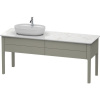 DURAVIT Luv stojaca skrinka pod umývadlo vľavo, pod dosku, 2 zásuvky, 1733 x 570 x 743 mm, stone šedá matná lakovaná, LU9563L9292