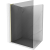 Mexen Kioto L, sprchová zástena Walk-In 110 x 200 cm, 8mm šedé sklo, zlatý matný profil, 800-110-103-55-40