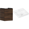 Súprava skrinka Hansgrohe Xelu Q 54022670, umývadlo Hansgrohe Xelu Q 61012450
