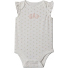 GAP BAS LOGO Detské body, biela, 6-12M