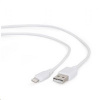 GEMBIRD Kabel USB 2.0 Lightning (IP5 a vyšší) nabíjecí a synchronizační kabel, 2m, bílý CC-USB2-AMLM-2M-W