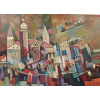 Košice - Mesto - akad. mal. Varuzhan Aghamyan, originálny, ručne maľovaný obraz XL (do veľkosti 150x150cm) Viac farieb
