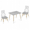 DREVENÁ SÚPRAVA Stolík + 2 stoličky pre deti, detský stolík Ricokids