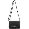 Čierna dámska stredná crossbody kabelka