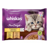 Whiskas Pure Delight Junior výber krmiva pre mačky v kapsičkách - kuracie, morčacie 4 x 85 g