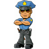 CUKROVÁ TLAČ jedlý obrázok na tortu Cukrová hmota Policajt #2 + MENO TEXT