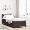 zahrada-XL Posteľ boxspring s matracom Tmavohnedá 90 x 200 cm látka 3338583