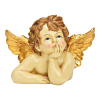 Soška anjelika so zlatými krídlami 24 x 12 x 16 cm