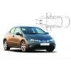 Slnečné clony na okná - HONDA Civic hatchback 5dv. (2006-) - Komplet sada
