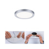 Paulmann LED panel Areo 4000K okrúhly chróm 11,8cm - 93037