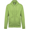 KARIBAN VINTAGE K479 / Mikina s kapucňou na zips - lime L