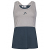 Dámsky top Head Padel Tech Tank Top - grey/navy - Sivý (XS)