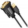 AXAGON ADS-1PQN, USB-A 2.0 - sériový RS-232 DB9-M FTDI adaptér / kabel 1.5m