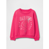 GAP Baby mikina s logom Ružová 5YRS Ružová Ružová