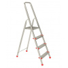Jednostranné schodíky hliníkové, 4 stupne, výška 137 cm - ALVE Eurostyl