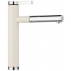 Blanco Dřezová baterie LINEE S s vytahovací sprškou bílá soft/chrom 526957