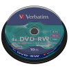 Verbatim DVD-RW 4x, 4,7GB, 10 ks (Spindl) 43552