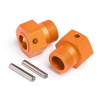 HPI Unašeč kola ALU 24x27 mm oranžová 2 ks (HPI87495)