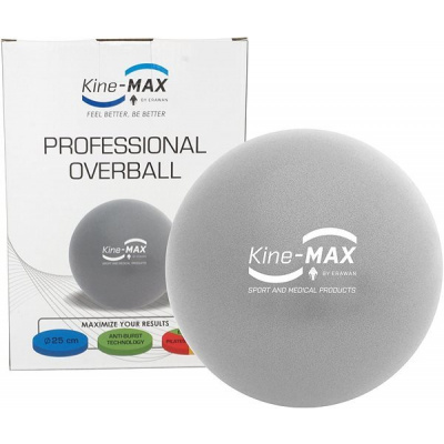 Kine MAX Professional Overball cvičebná lopta 25cm stríbrná
